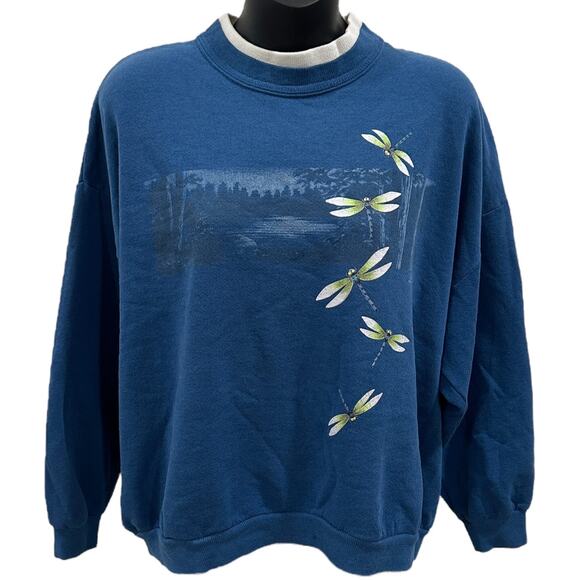 90s Blue Firefly Graphic Jumper - Picture 2 of 8